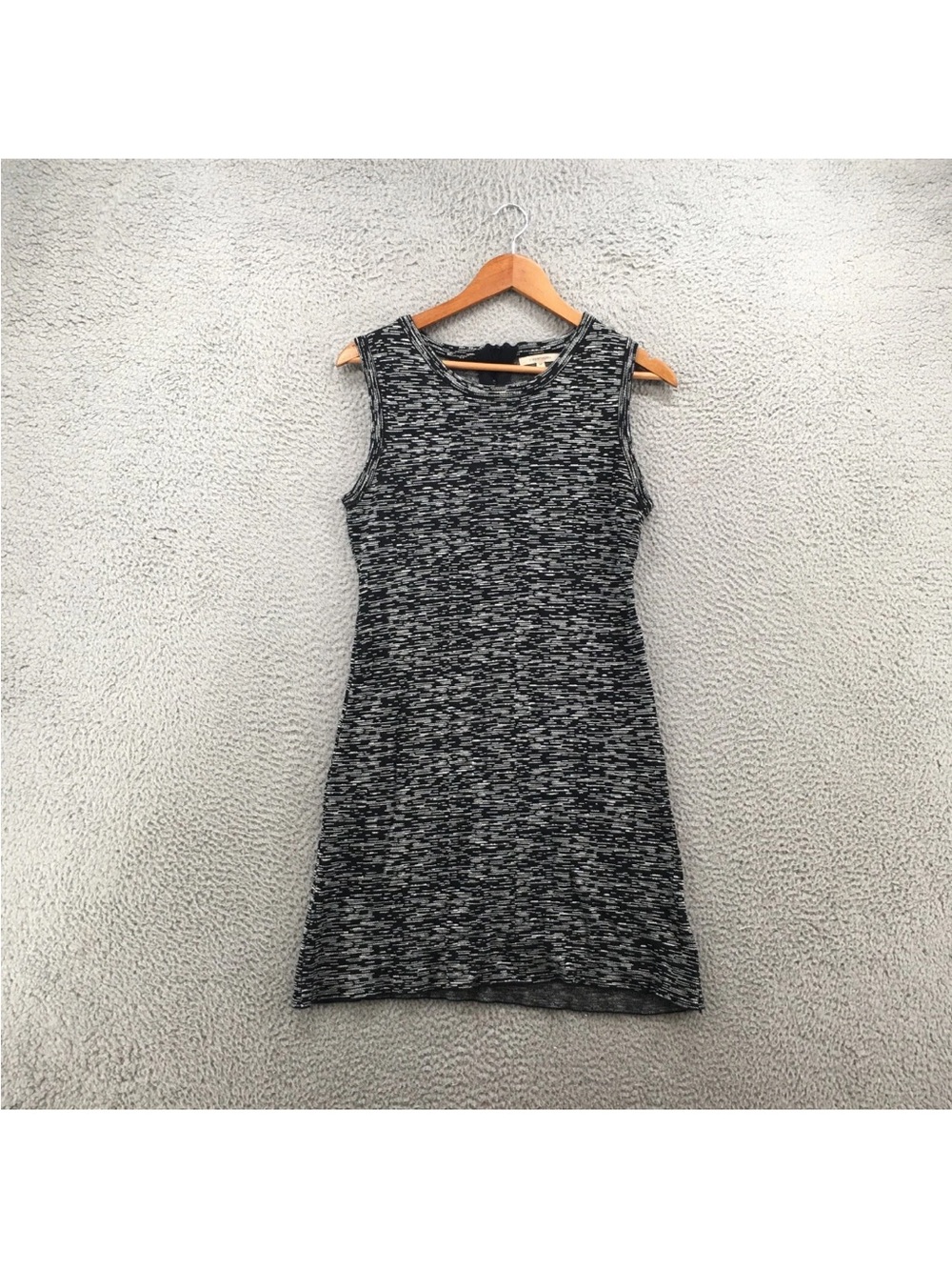41 Hawthorn Black and Gray Sleeveless Knit Midi Dress Size Medium
